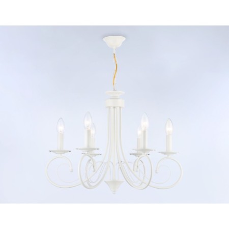 Suspended chandelier Ambrella Light, Modern, TR9611, 6HE14, white color-2