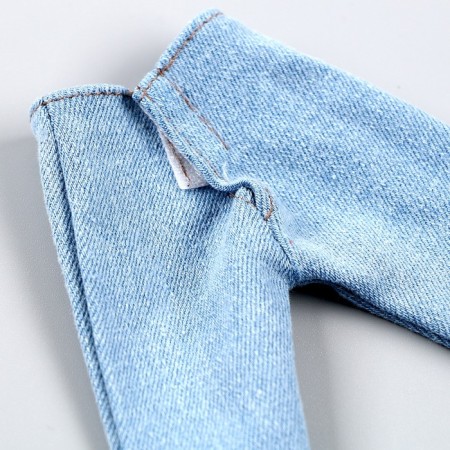 Jeans for puppet men, length - 18 cm, blue color-8