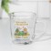 New Year's mug "Wealth and prosperity!" 340ml, hardened glass, neckline, house