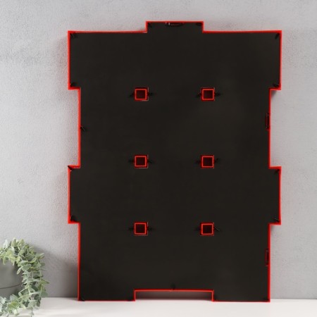 Platinum multiplite collage for 12 photos 10x15 cm, red with gold-2