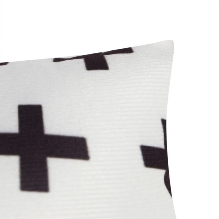 Decorative Ethel Geometry Pillow "Render", 40x40 cm, velor, 100% p/e-2