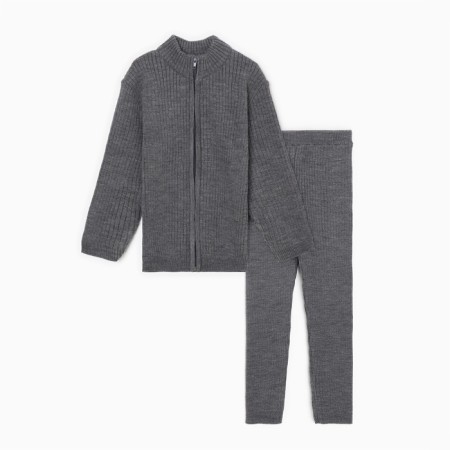 Costume (sweater and trousers) children's minku, color graphite, height 122 cm