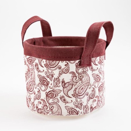 Textile basket Ethel "Eastern Patterns" 12 x14 cm-1