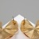 Earrings Metal "Abstraction" double flower, color gold