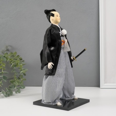 Collector doll "Samurai with a saber" 30x12.5x12.5 cm-1