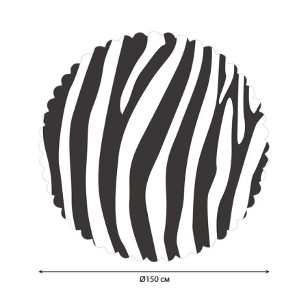 The tablecloth “Zebra colors”, round, Saten, d = 150 cm-1