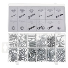 Fixing set: nuts, washers, bolts, screws, screws, 347 pcs
