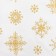 Ethel towel Golden Snowflakes 40x70 cm, 100%HL, 190g/m2