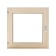 Window, 50 × 50cm, single -chamber double -glazed window, with a seal, from linden