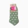 Women's socks shortened "peas", green color, rr 23-25