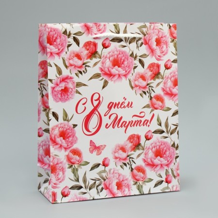 Gift Package Laminated, Packaging, “March 8”, ML 21 x 25 x 8 cm-1