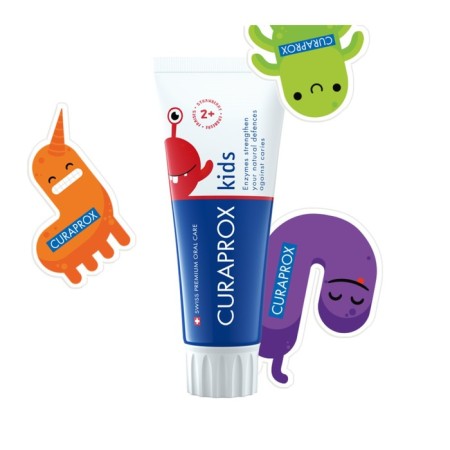 Curaprox Kids 950 toothpaste, tasteful strawberries, 60 ml