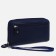 Women's wallet with lightning, blue color