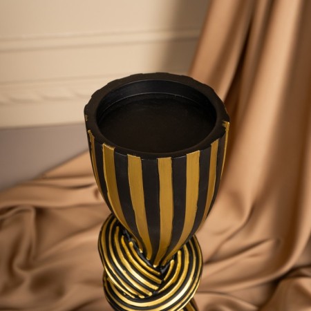 Climber for one candle “Knot” color Black-gold 39 x 10.5 x 10.5 cm-13