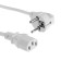 Power cable Luazon KDGN-005, SCHUKO-C13, 10 A, 1.5 m, 3 residential, white