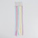 A set of pigtails, on invisible, 32 cm, 6 pigtails, fluorescent, multi -colored