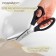 Scissors "Wave", 9 ", 23 cm, step - 5 mm, black color
