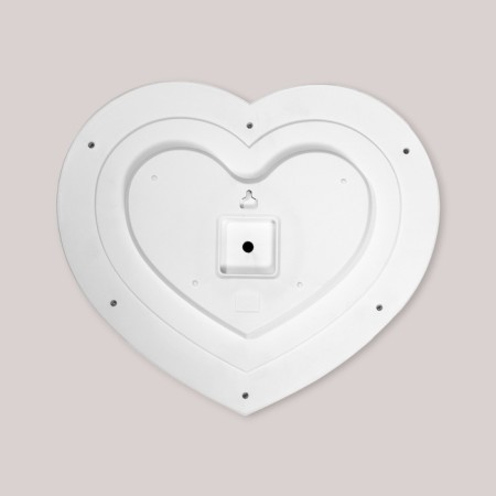 Wall mirror "Heart", 41x35 cm, white with gold-2