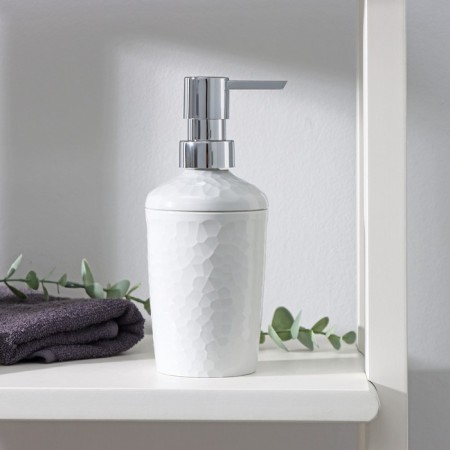 Disator for liquid soap Tule, 350 ml, d = 7.7 cm, h = 16.7 cm, the color is light gray