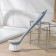 Brush for dishes with a straight handle of etna, color gray color