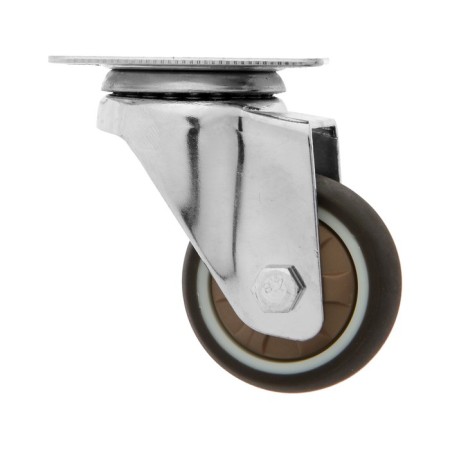 Furniture wheel Cappio d = 50, on the site, rotary, soft move, TPR coating-1