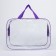 Lightning cosmetic bag, transparent/purple color