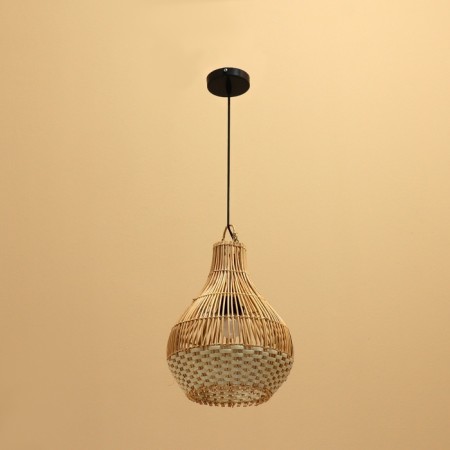 Ceiling lamp from the rattan "Harmony" 1x120W, E27, 25x25x33 cm-1