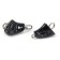 Cargo bullet-exentric painted pissy Yaman 10 pcs., 4 g, black