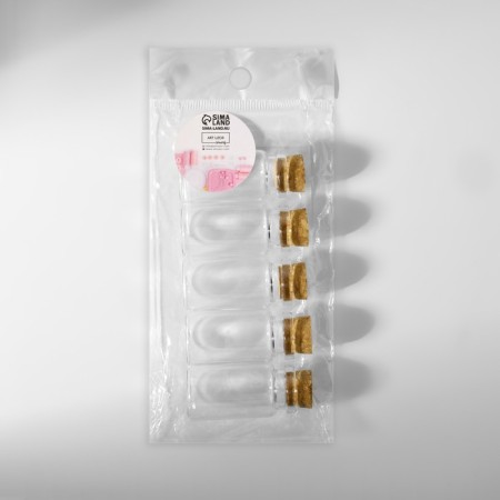 Jars for storing beads, d = 2 × 4 cm, 5 pcs-4
