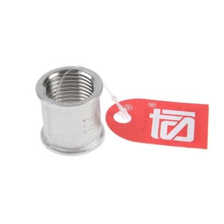 STI coupling, 1/2 ", internal carving, nickelled brass