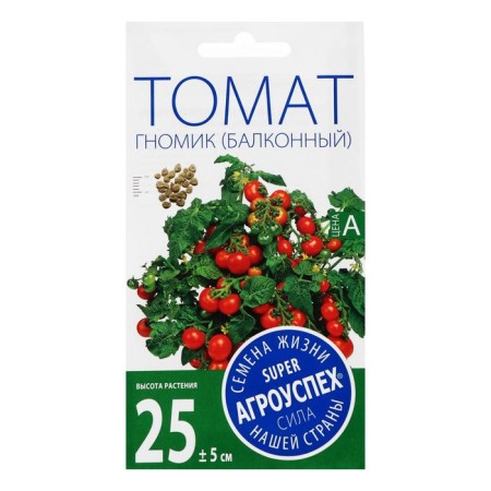 Semen Tomat "Gnome", Balcony, Early, D, 0.05 g