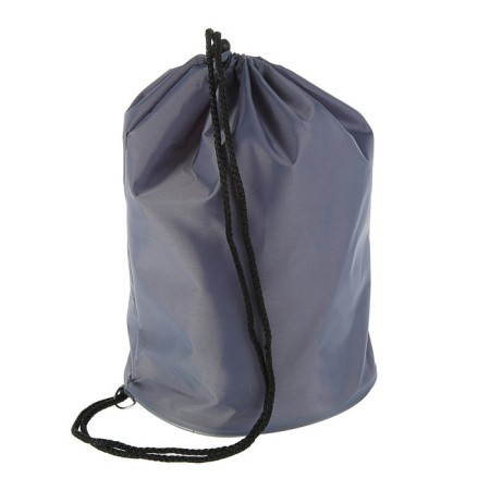 A bag for shoes and balls 360 x 220 mm, round bottom D 220 mm, calligrata (soft polyester, density 210 D), gray