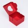 Box the team, red, 10 x 10 x 6.5 cm