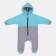 Combineson children's insulated toptles "Capitane", height 74 cm, gray/blue color