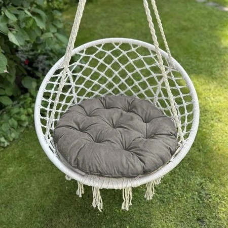 Pillow for swing "Tina", diameter 60 cm, color gray color
