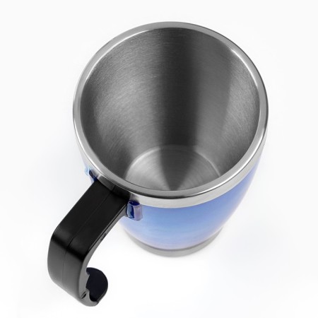 Thermal circle, 450 ml, "timber", retains heat 2 hours, 11 x 13 cm, blue-2