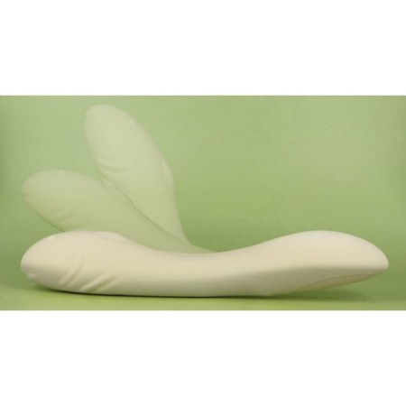 Vibrator, point stimulator G, flexible, silicone, pistachio-1