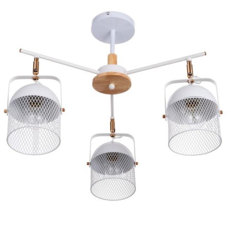Biraso chandelier 3x60W E27 White-gold 58x58x40 cm Bayerlux-1