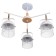 Biraso chandelier 3x60W E27 White-gold 58x58x40 cm Bayerlux