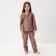 Pajama nursery from a flannel (shirt, trousers) kaftan "pineapple", height 122-128, coffee