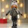 Interior doll "Girl in a fur coat and hat hat" 33 cm