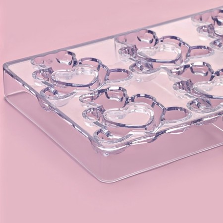 Form for chocolate and sweets 28 × 14 cm "Bear in love", 8 cells-2