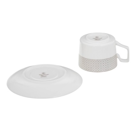 Tea Service Wy Eternal, 12 items, mug 250 ml 6 pcs, saucer 6 pcs, porcelain-6