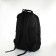 Young backpack from textiles on lightning, 4 pockets, black color