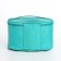 Cosmetic bag with zipper, turquoise color