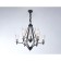 Suspended chandelier Ambrella TR3238/6+3 BK, E14, 9x40W D730x720 mm, black