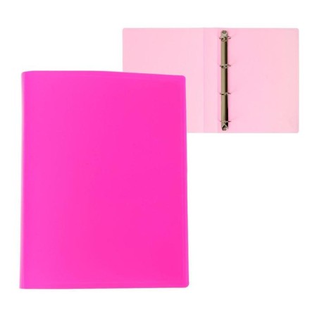 Folder on 4 rings A4, Calligrata, 40 mm, 500 μm, pink