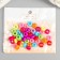 Beads for creativity plastic "flat multi -colored" set of 50 pcs 0.6x1.1x1.1 cm