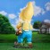 Garden figure "Dwarf with a book", 30x28x70 cm