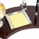 Set of a desktop 4V1 with a business card holder, 18x35 cm, red tree